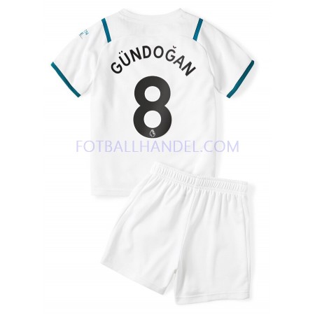 Barn Fotballdrakter Manchester City Ilkay Gundogan 8 Borte 2021-22 Kortermet